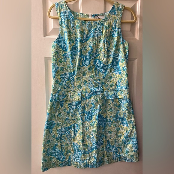 Vintage Lilly Pulitzer Dress Size 6- Zebra print with pockets - Picture 1 of 11